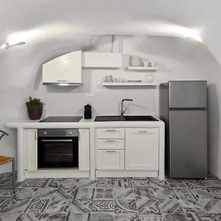 Two Authentic Cave With Private Courtyard Garden Megalochori (Santorini)