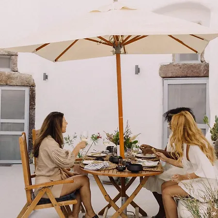 Two Authentic Cave With Private Courtyard Garden Megalochori (Santorini)